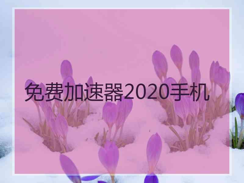 免费加速器2020手机