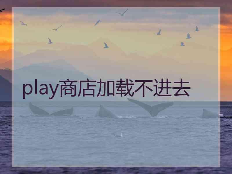 play商店加载不进去