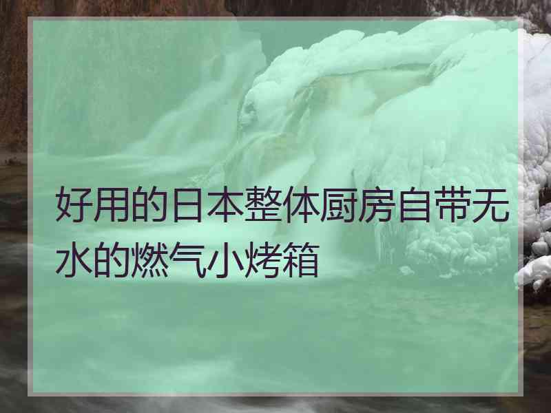 好用的日本整体厨房自带无水的燃气小烤箱