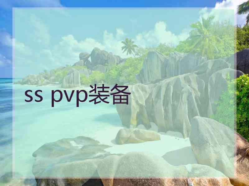 ss pvp装备