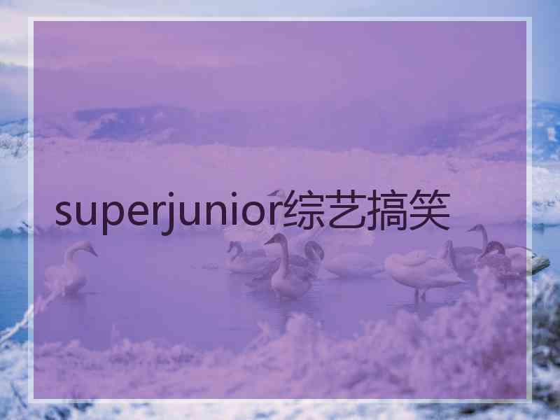 superjunior综艺搞笑