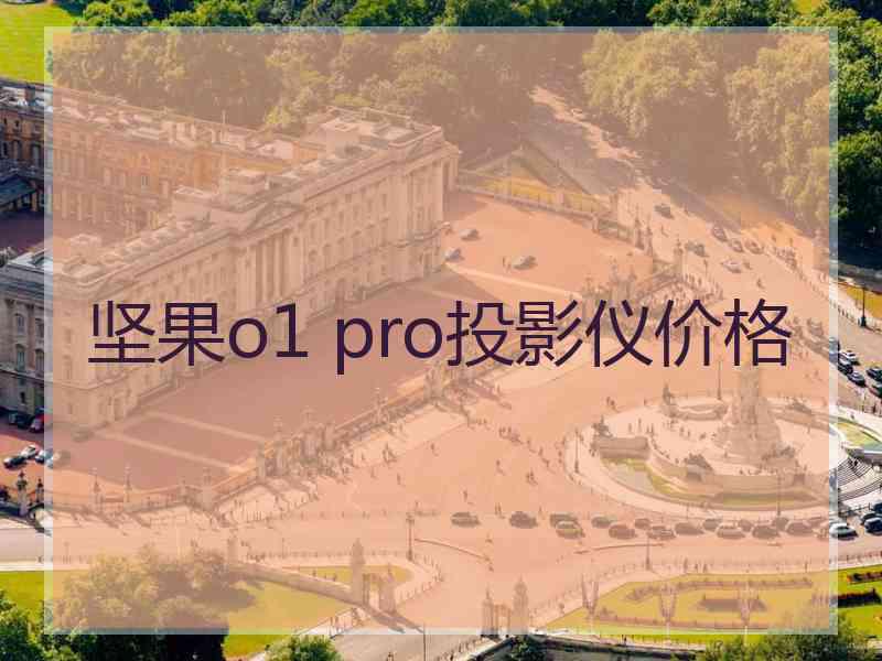 坚果o1 pro投影仪价格