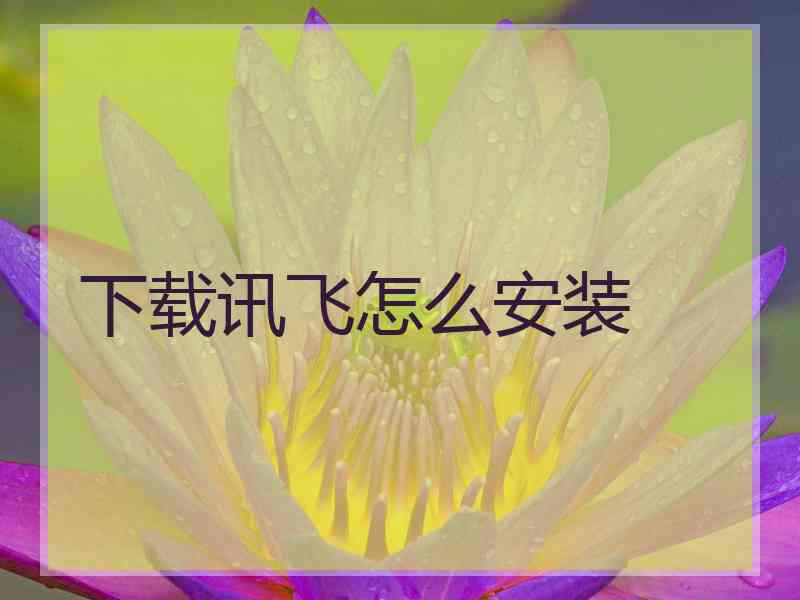 下载讯飞怎么安装