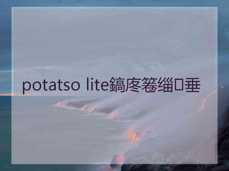 potatso lite鎬庝箞缁垂