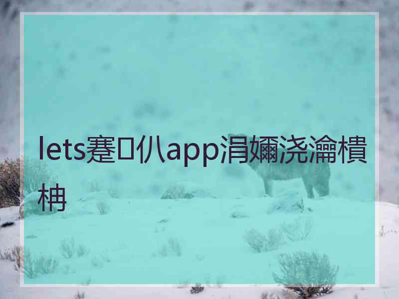 lets蹇仈app涓嬭浇瀹樻柟