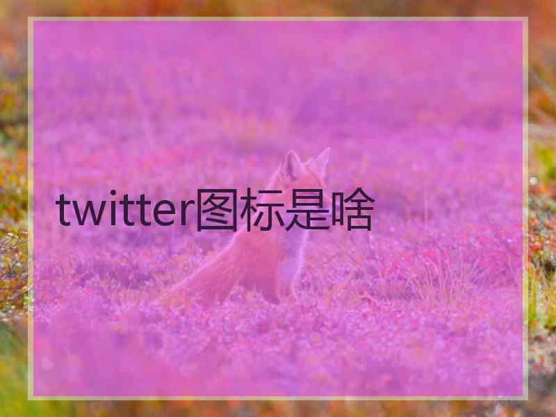 twitter图标是啥