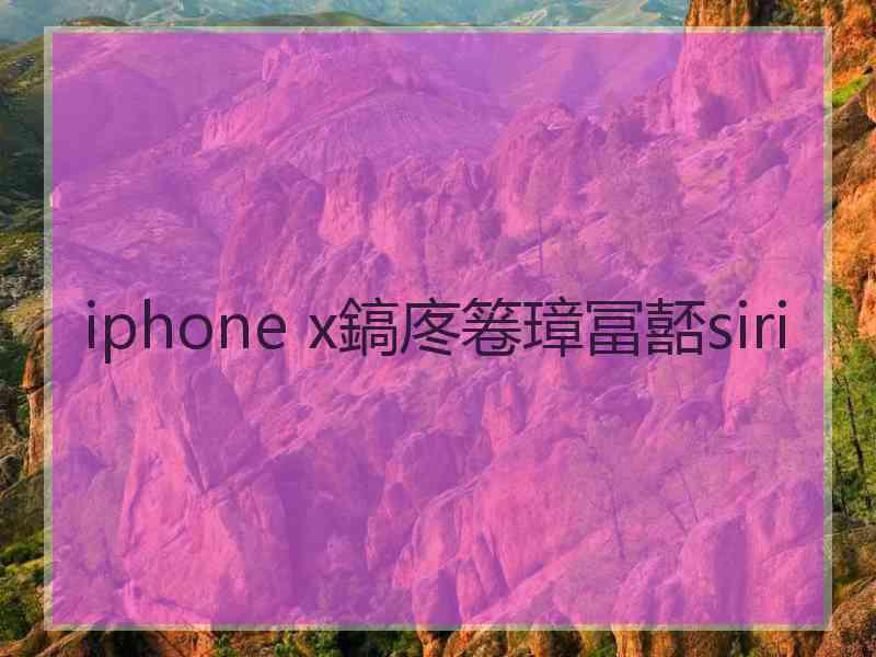 iphone x鎬庝箞璋冨嚭siri