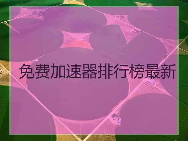 免费加速器排行榜最新