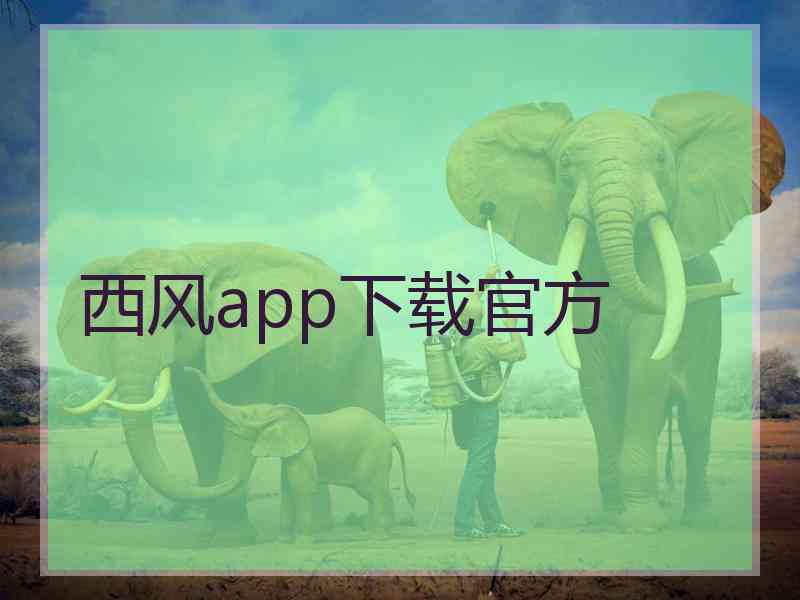 西风app下载官方