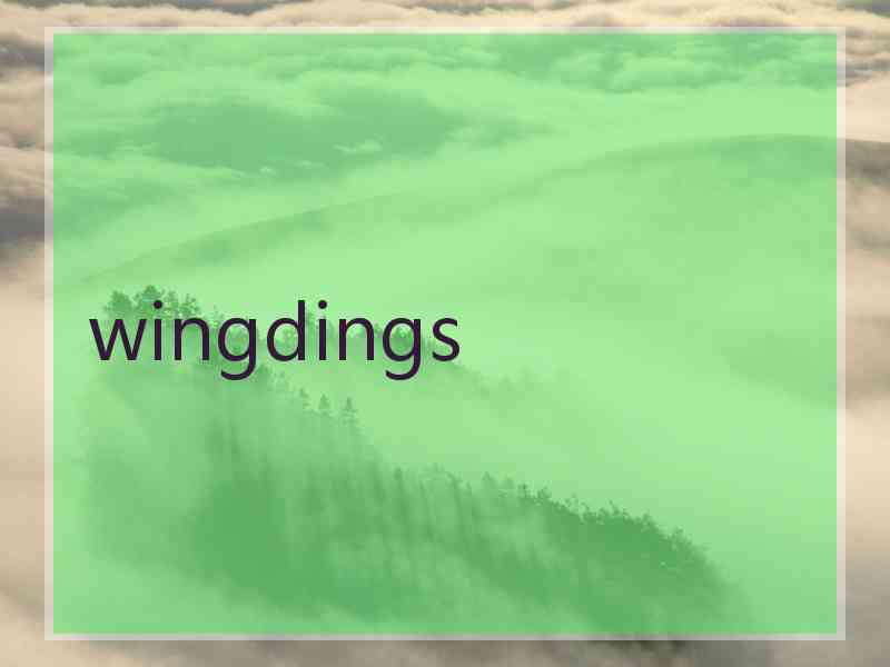 wingdings