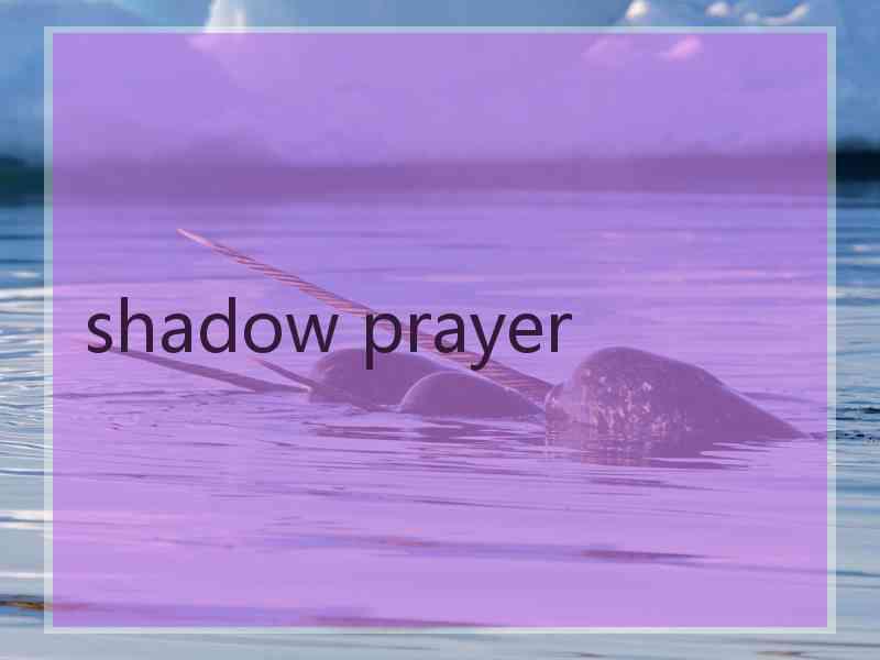 shadow prayer