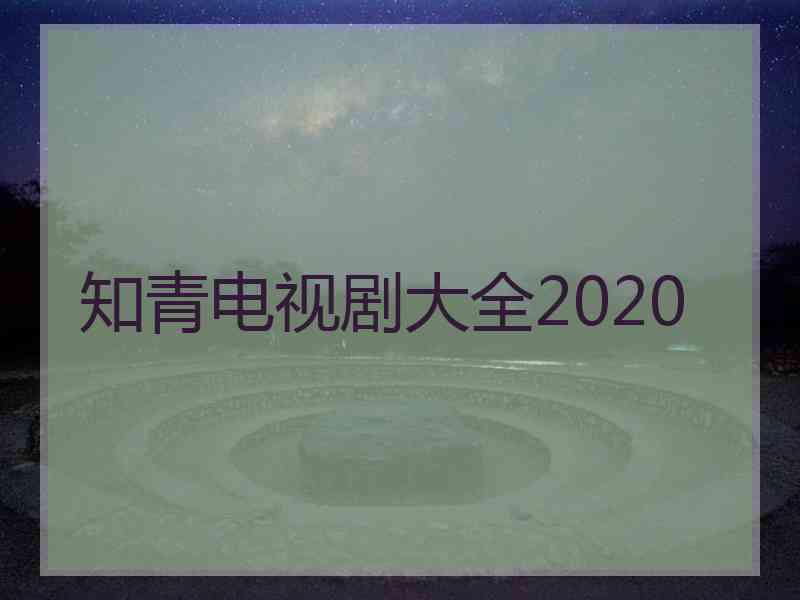 知青电视剧大全2020