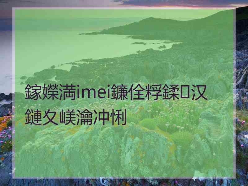 鎵嬫満imei鐮佺粰鍒汉鏈夊嵄瀹冲悧