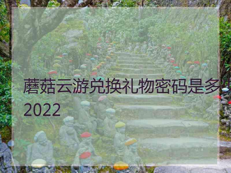 蘑菇云游兑换礼物密码是多少2022