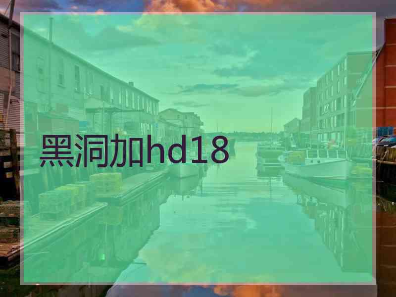 黑洞加hd18