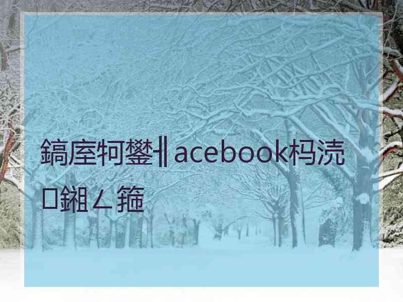 鎬庢牱鐢╢acebook杩涜鎺ㄥ箍