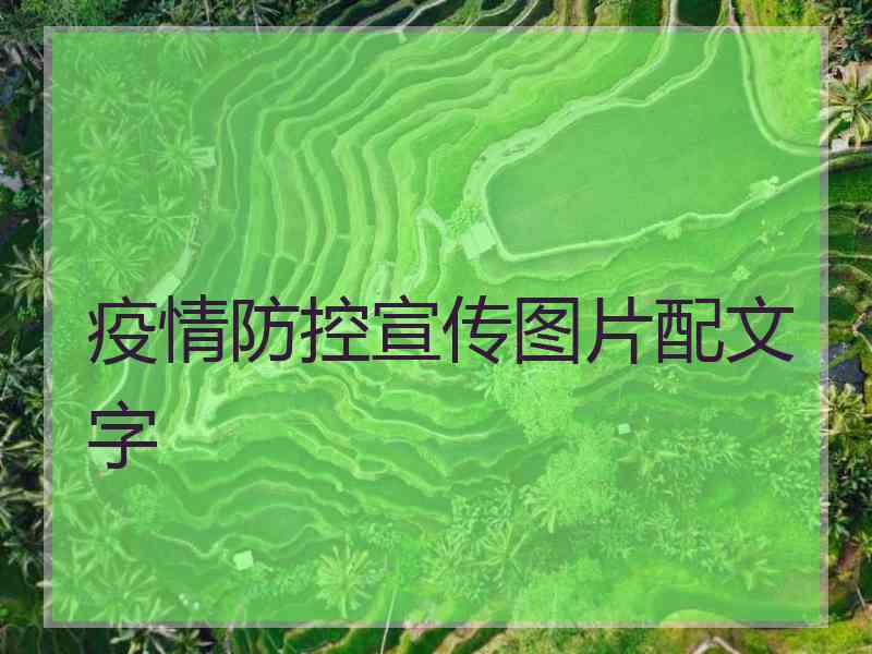 疫情防控宣传图片配文字