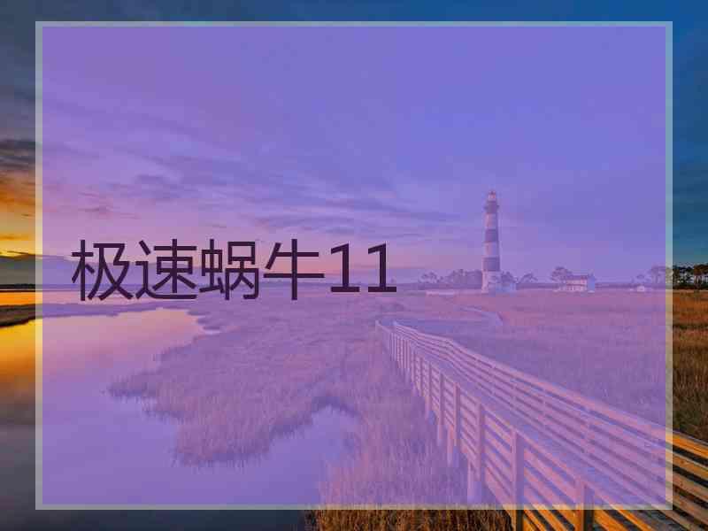 极速蜗牛11