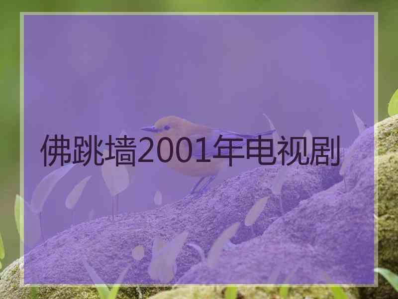 佛跳墙2001年电视剧