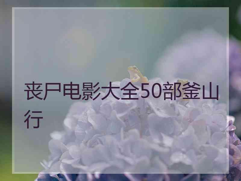 丧尸电影大全50部釜山行