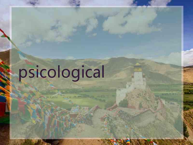 psicological