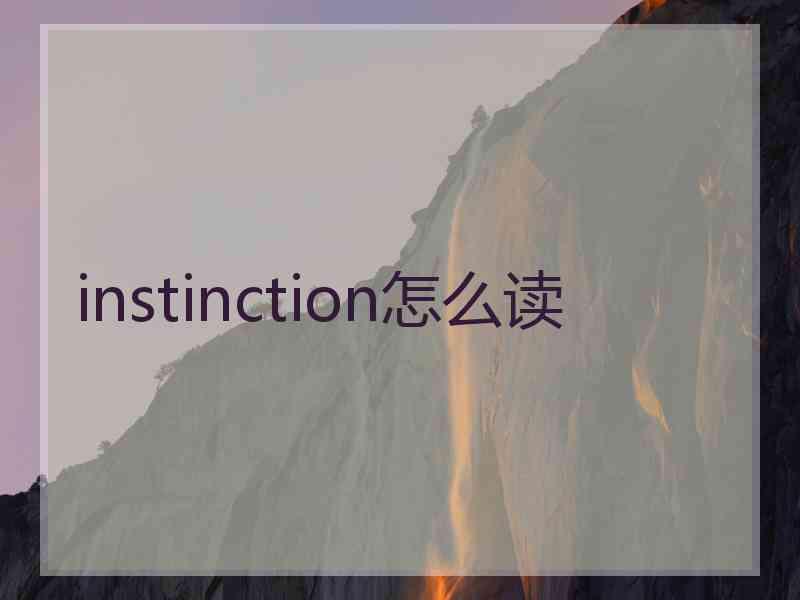 instinction怎么读