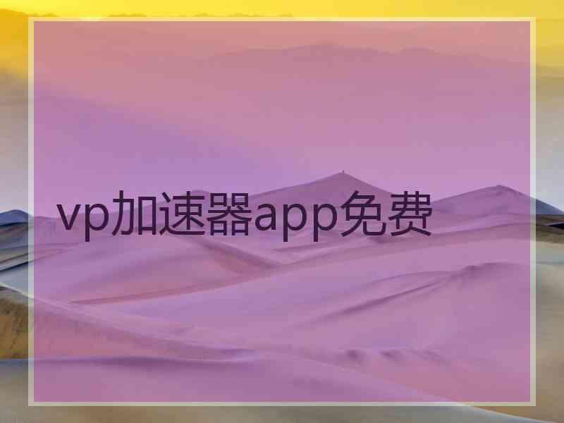 vp加速器app免费