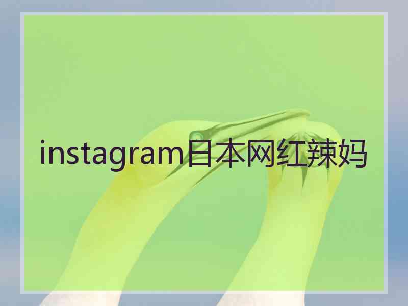 instagram日本网红辣妈