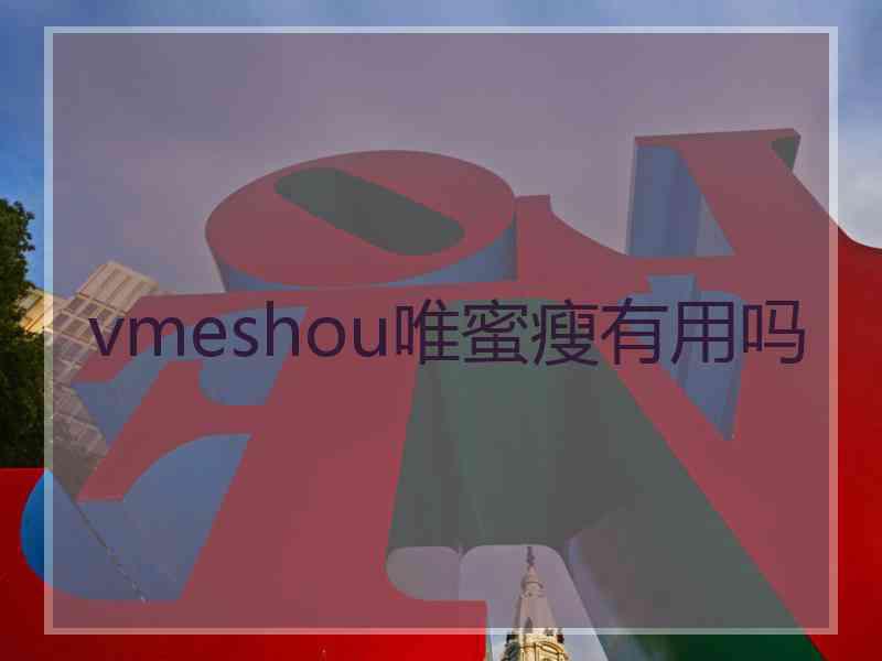 vmeshou唯蜜瘦有用吗