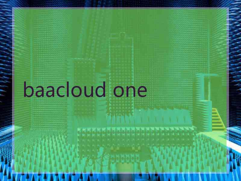 baacloud one