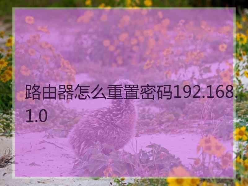 路由器怎么重置密码192.168.1.0