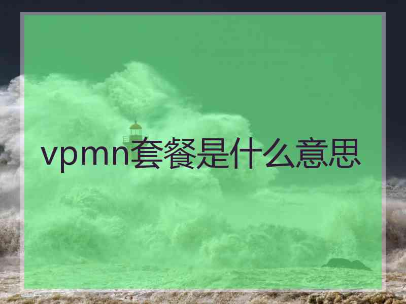 vpmn套餐是什么意思