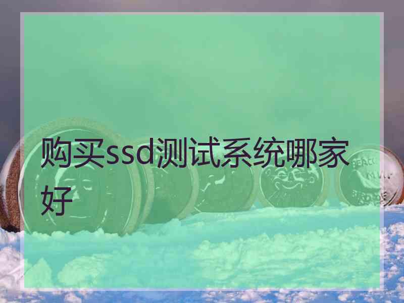 购买ssd测试系统哪家好