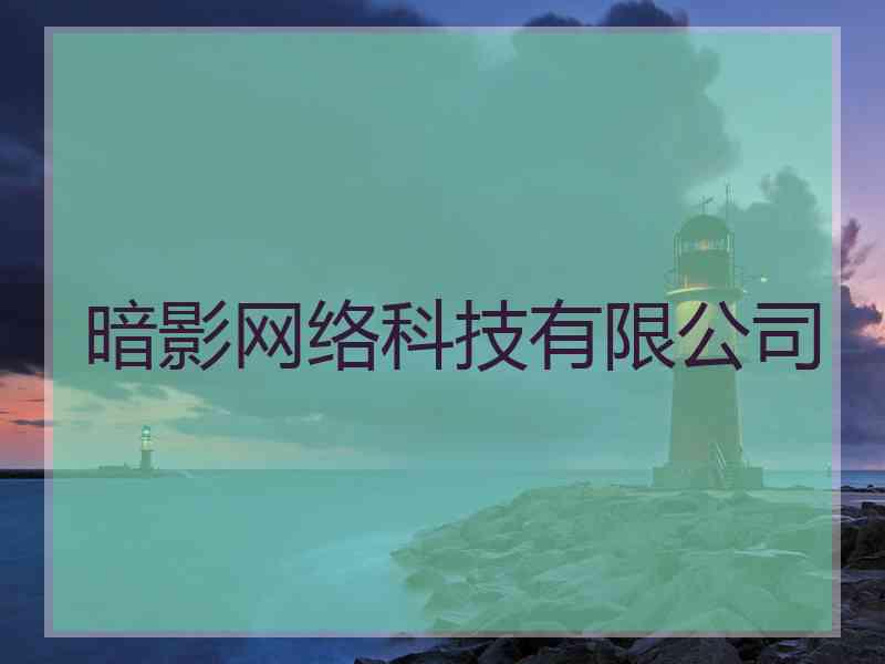 暗影网络科技有限公司