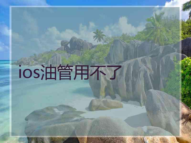 ios油管用不了