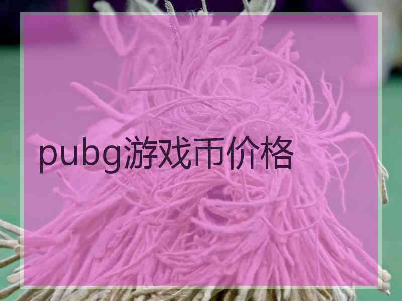 pubg游戏币价格