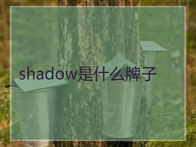 shadow是什么牌子