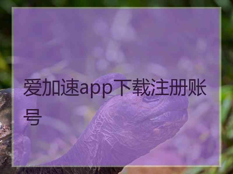 爱加速app下载注册账号