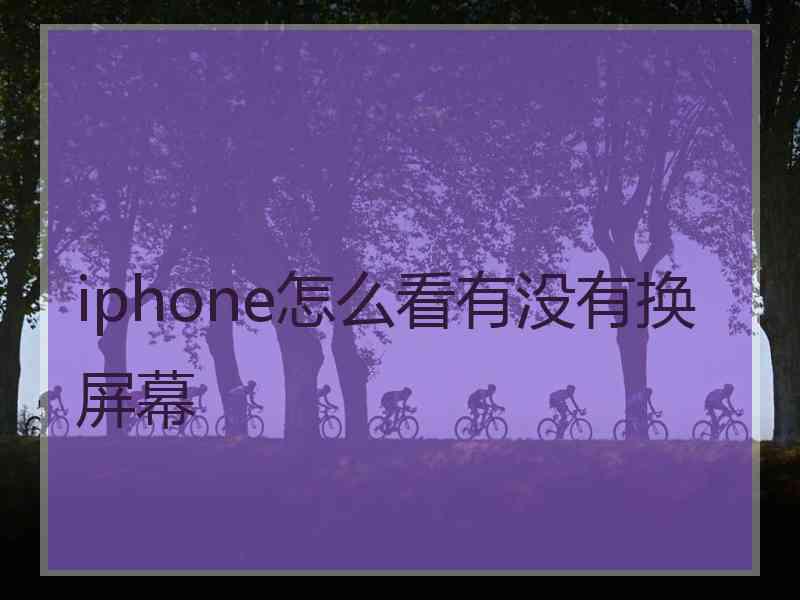 iphone怎么看有没有换屏幕