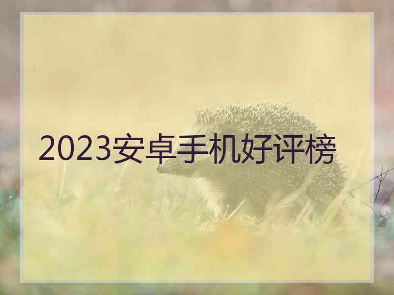 2023安卓手机好评榜