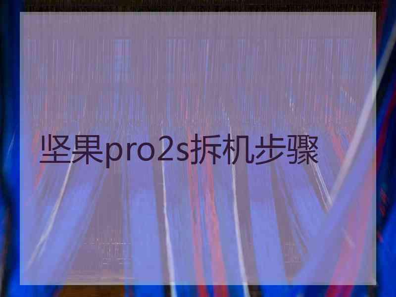 坚果pro2s拆机步骤